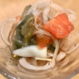 揚げナスの煮浸しからのぉ〜♪サッパリマリネ風♪